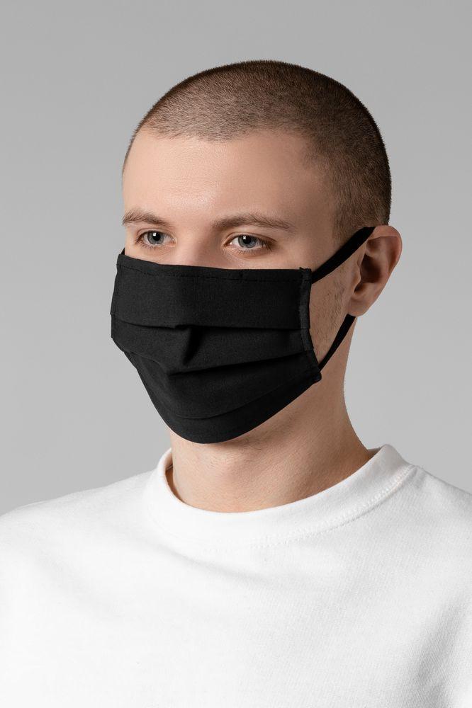 Маска гигиеническая Respire, двухслойная, немедицинская, черная - фото от интернет-магазина подарков Хочу Дарю
