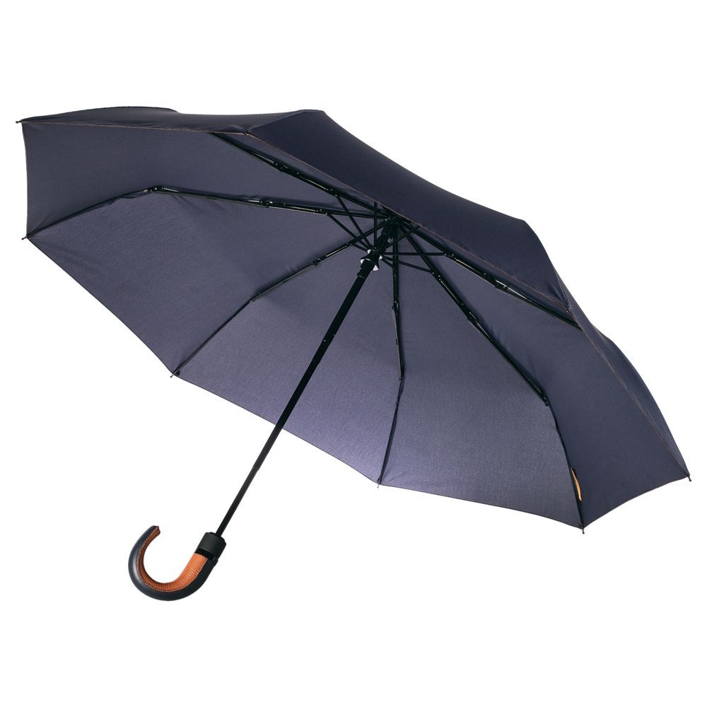 Складной зонт Palermo, темно-синий - фото от интернет-магазина подарков Хочу Дарю