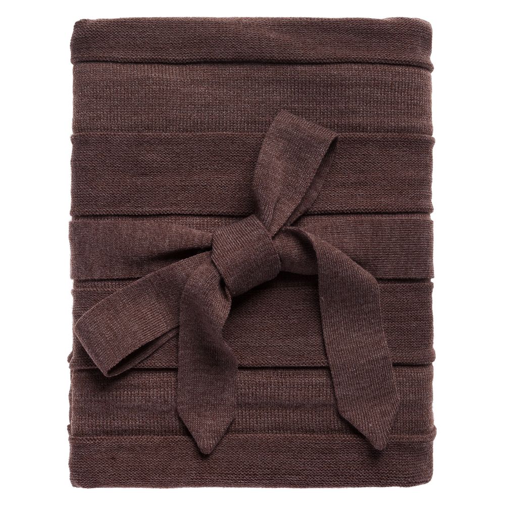 Плед Pleat, коричневый - фото от интернет-магазина подарков Хочу Дарю