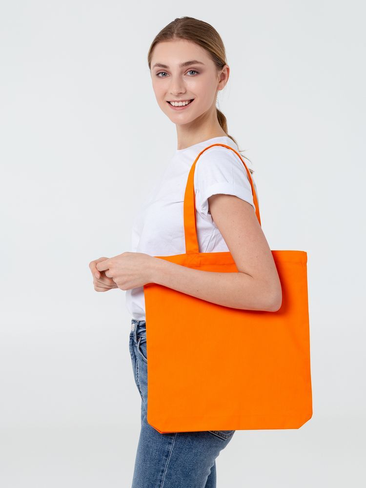 Холщовая сумка Avoska, оранжевая - фото от интернет-магазина подарков Хочу Дарю