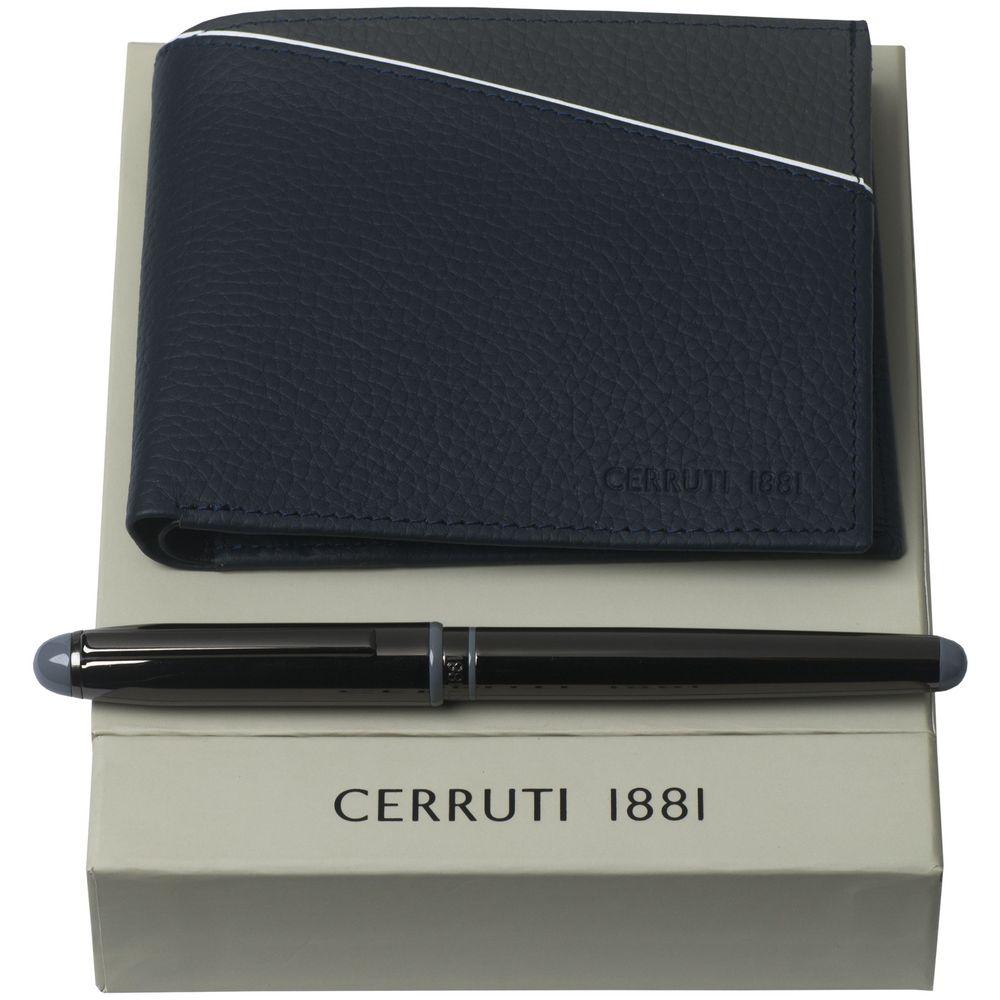 Набор Cerruti 1881: кошелек и роллер, синий - фото от интернет-магазина подарков ХочуДарю
