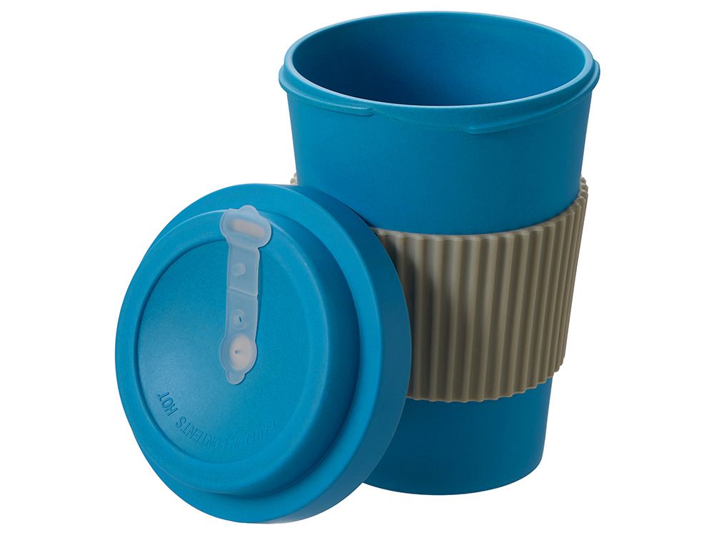 Термокружка из натуральных волокон «Muffin», голубой - фото от интернет-магазина подарков Хочу Дарю