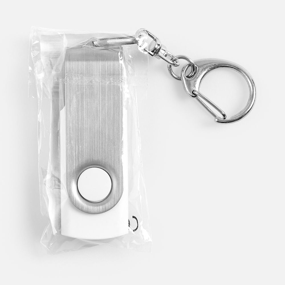 Флешка Twist, белая, 8 Гб - фото от интернет-магазина подарков Хочу Дарю