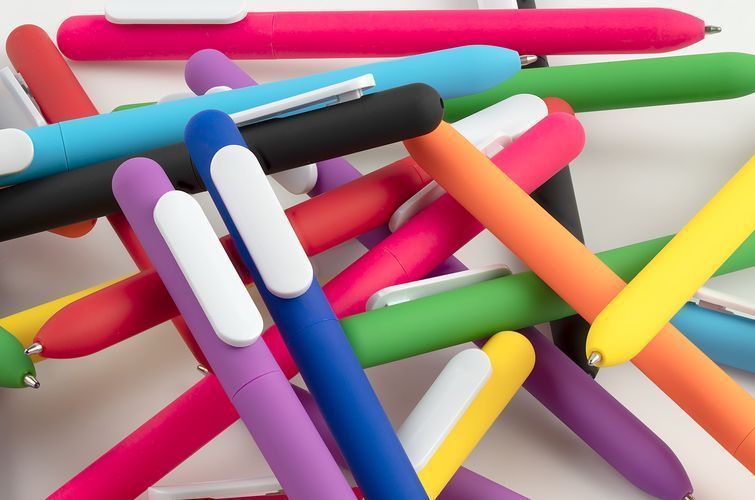 Ручка шариковая Swiper Soft Touch, неоново-оранжевая с белым - фото от ХочуДарю