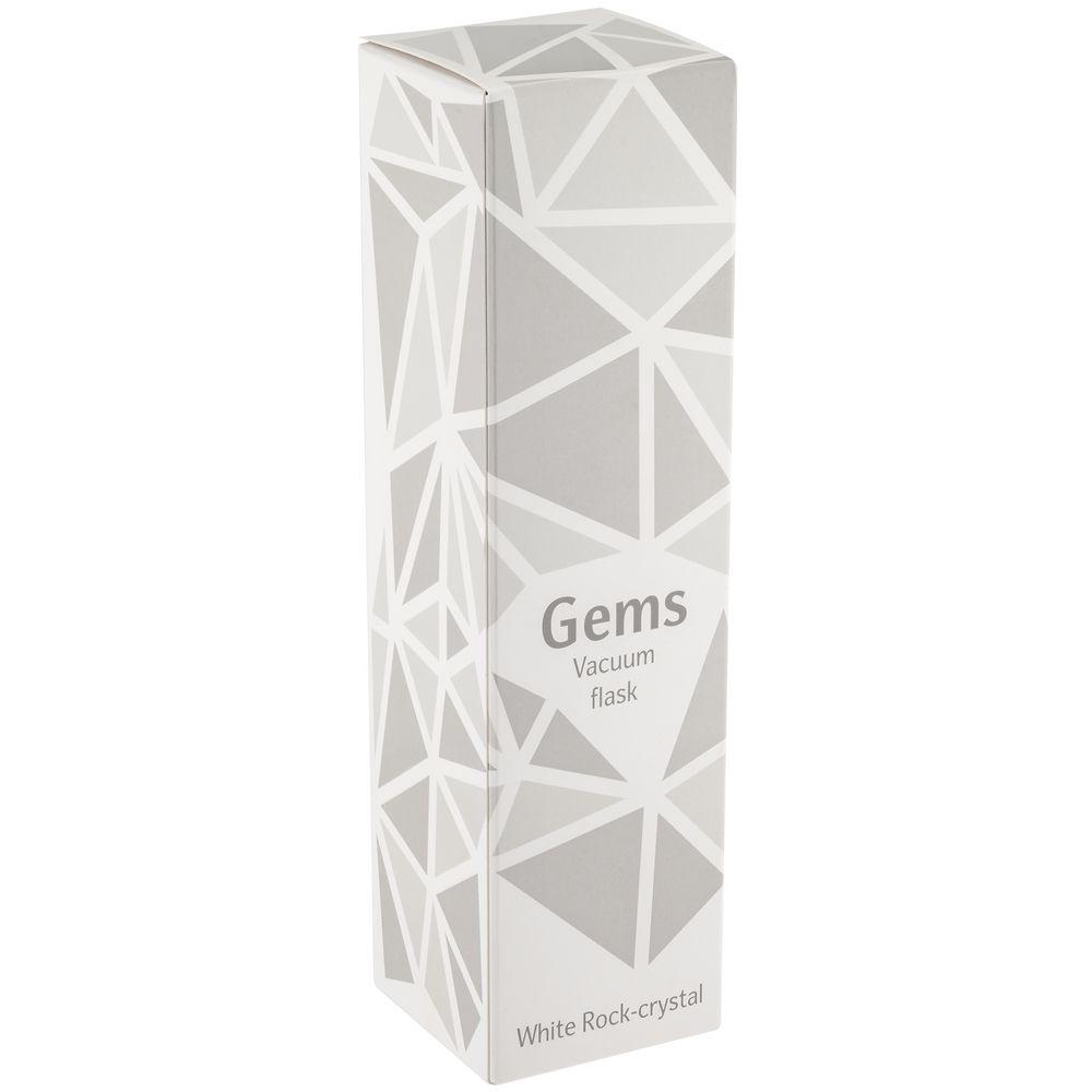 Термос Gems White Rock Сrystal, белый горный хрусталь - фото от интернет-магазина подарков Хочу Дарю