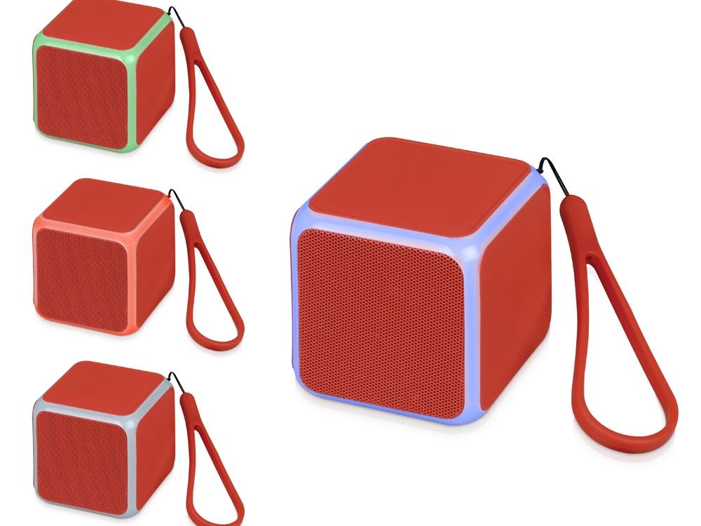 Портативная колонка Cube с подсветкой - фото от интернет-магазина подарков Хочу Дарю
