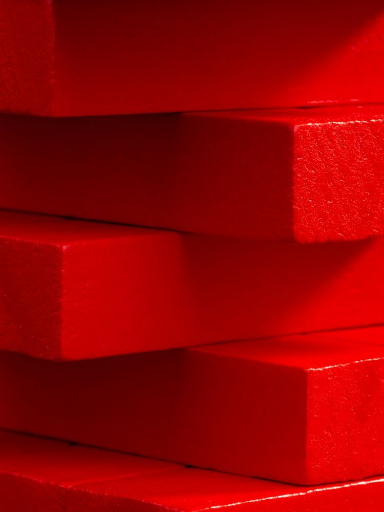 Игра «Деревянная башня мини», красная - фото от ХочуДарю