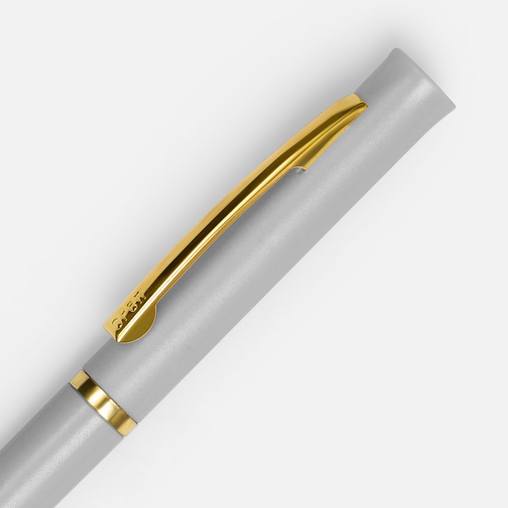 Ручка шариковая Euro Gold, серая - фото от ХочуДарю