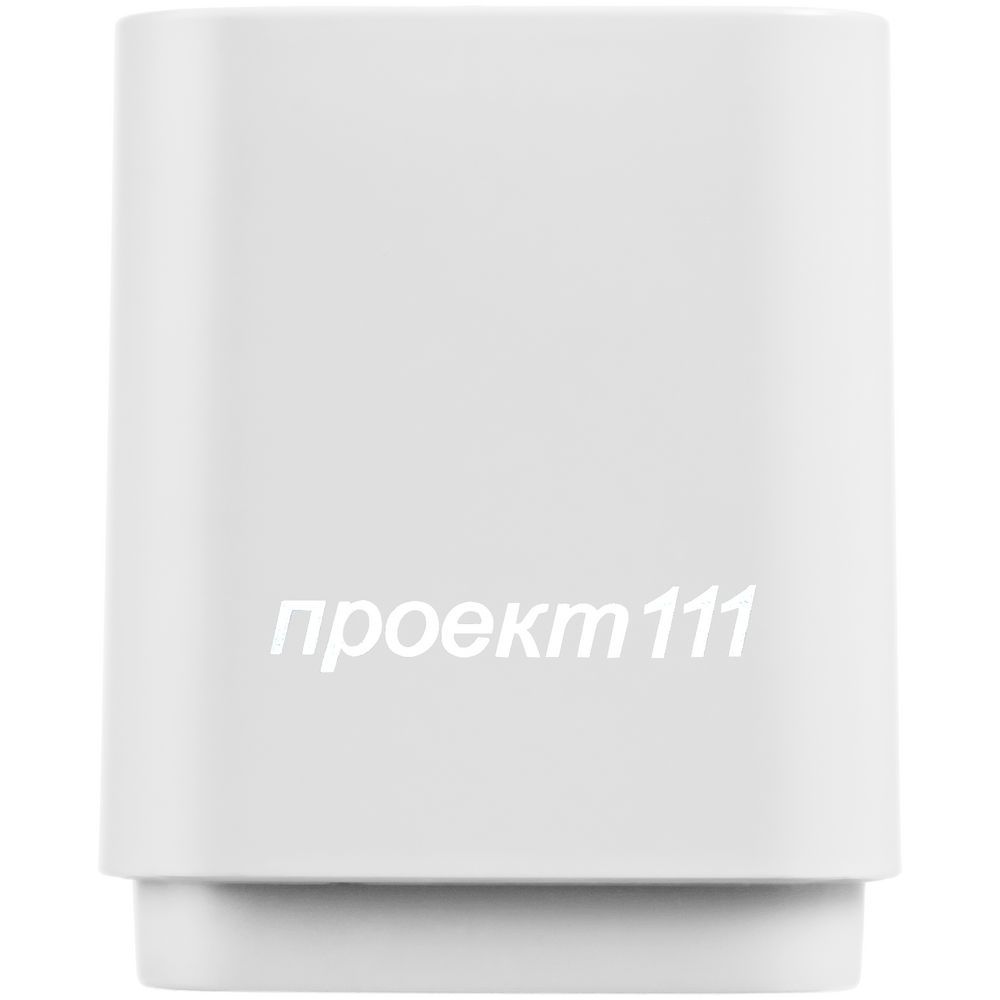 Беспроводная колонка с подсветкой логотипа Glim, белая - фото от интернет-магазина подарков Хочу Дарю