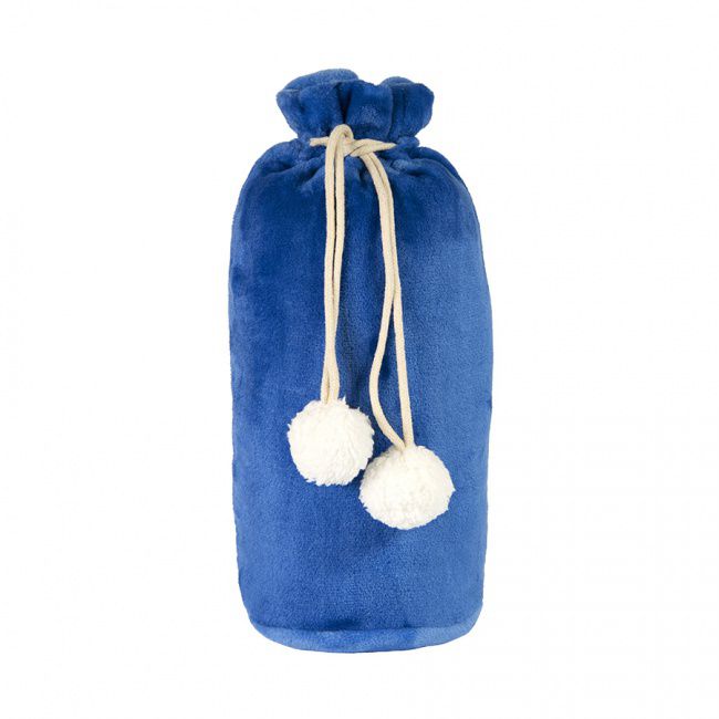 Плед GRADIENT в подарочном мешке; синий; 130х150 см; фланель 280 гр/м2 - фото от интернет-магазина подарков Хочу Дарю