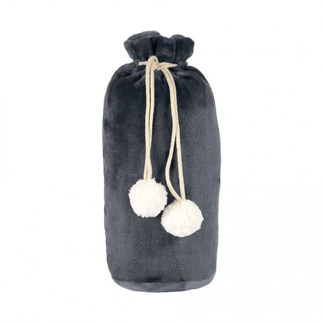 Плед GRADIENT в подарочном мешке; серый; 130х150 см; фланель 280 гр/м2 - фото от интернет-магазина подарков Хочу Дарю