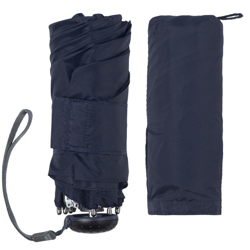 Зонт складной 811 X1, темно-синий - фото от интернет-магазина подарков Хочу Дарю