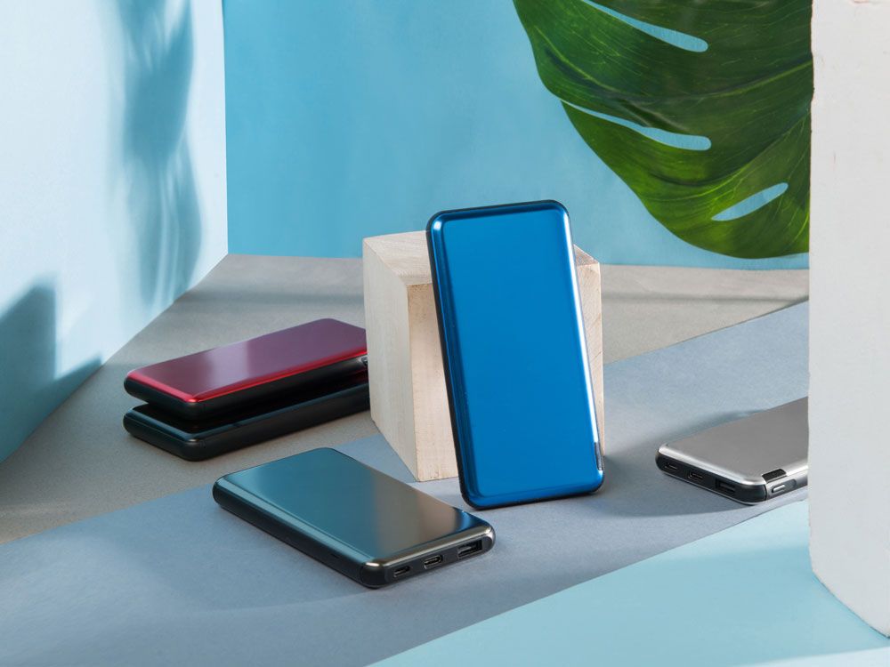 Внешний аккумулятор «Forge» v.2 , 10000 mAh, синий - фото от ХочуДарю