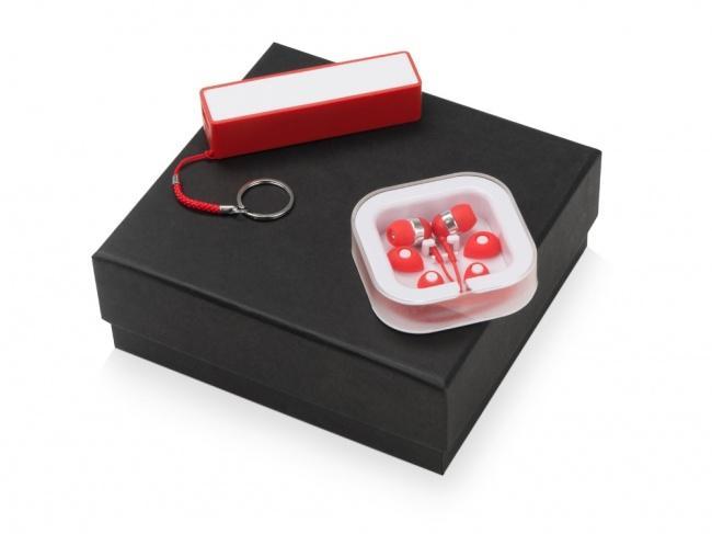 Подарочный набор Non-stop music с наушниками и зарядным устройством - фото от интернет-магазина подарков ХочуДарю