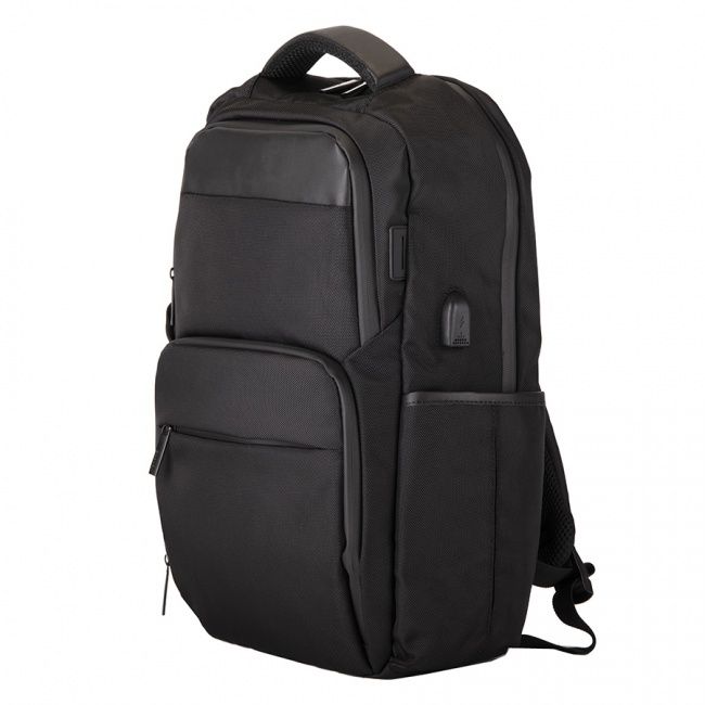 Рюкзак "Spark", черный, 46х30х14 см, 100% полиэстер - фото от интернет-магазина подарков Хочу Дарю