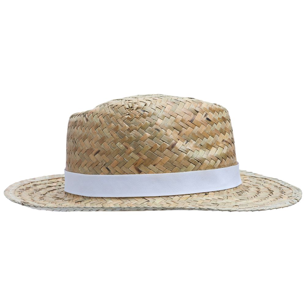 Шляпа Daydream, бежевая с белой лентой - фото от интернет-магазина подарков Хочу Дарю