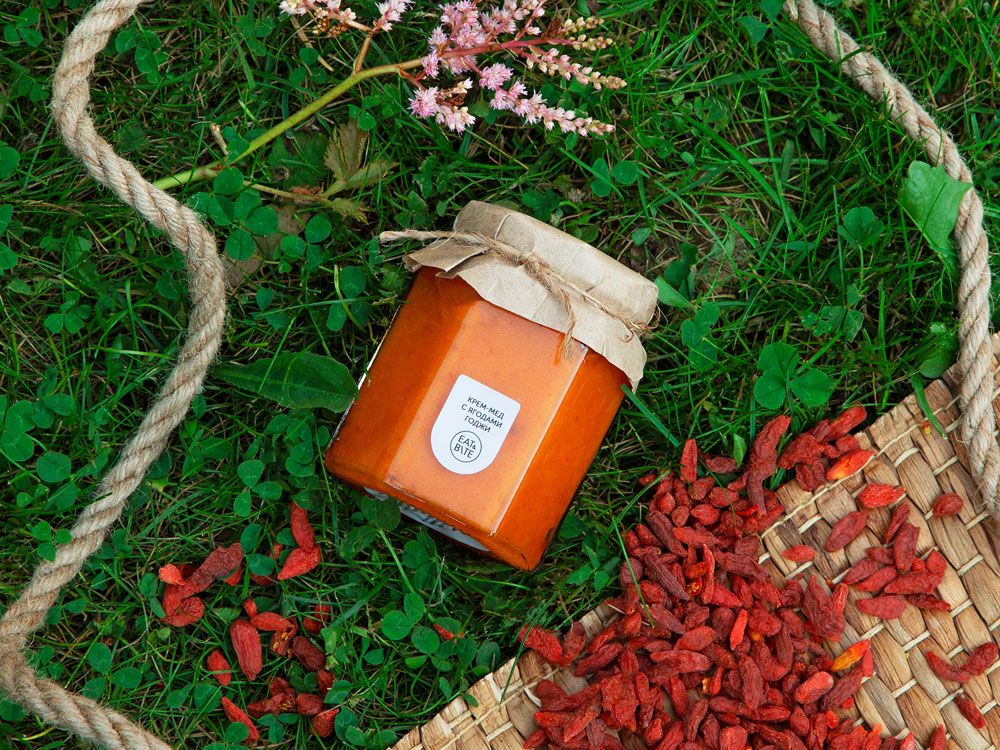 Крем-мёд с ягодами годжи - фото от интернет-магазина подарков Хочу Дарю