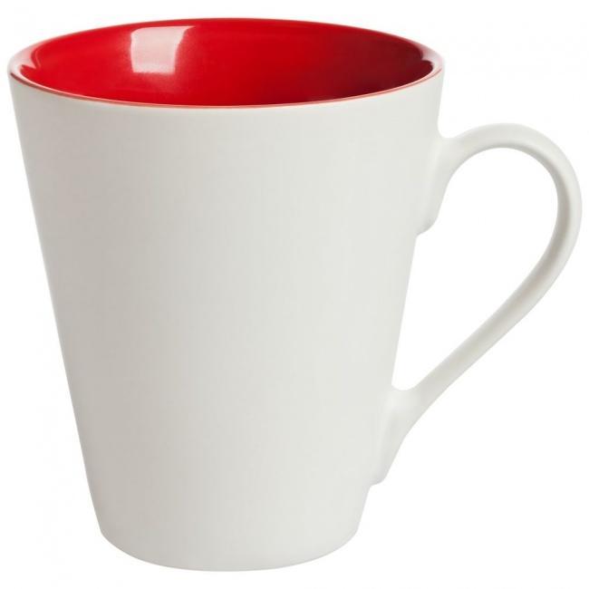 Кружка New Bell матовая, белая с красным - фото от интернет-магазина подарков Хочу Дарю