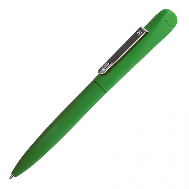 IQ, ручка с флешкой, 4 GB, зеленый/хром, металл - фото от интернет-магазина подарков ХочуДарю