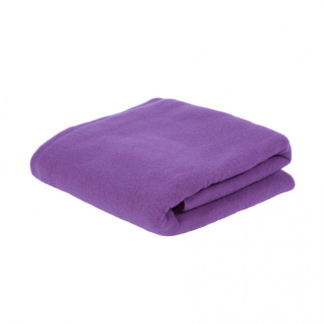 Плед PLAIN; фиолетовый; 100х140 см; флис 150 гр/м2 - фото от интернет-магазина подарков Хочу Дарю