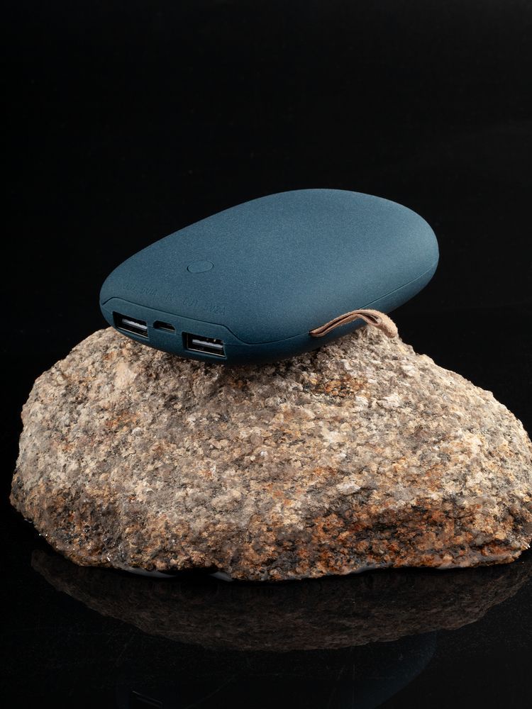 Внешний аккумулятор Pebble 7800 мАч, серо-синий - фото от интернет-магазина подарков Хочу Дарю