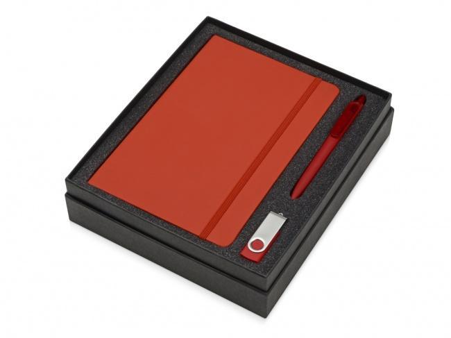 Подарочный набор Vision Pro Plus soft-touch с флешкой, ручкой и блокнотом А5 - фото от интернет-магазина подарков Хочу Дарю