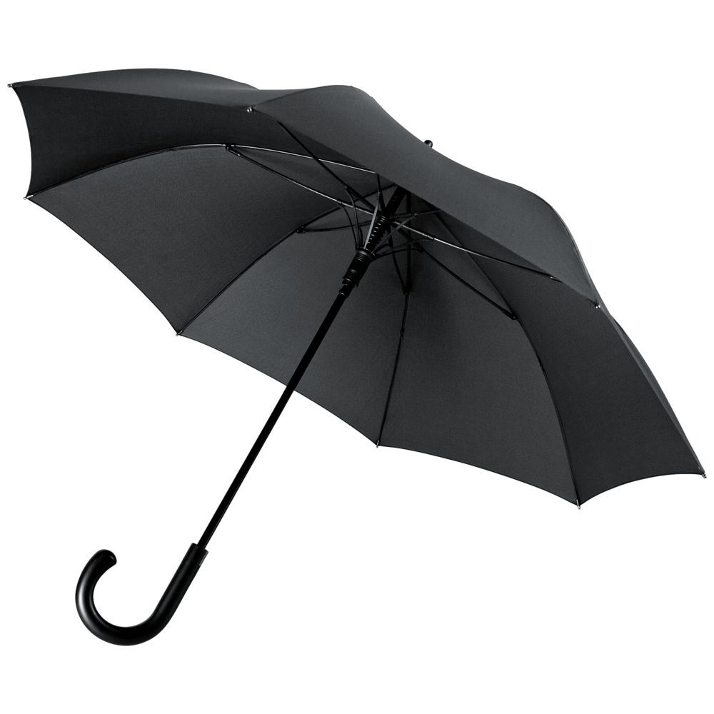 Зонт-трость Alessio, черный - фото от интернет-магазина подарков Хочу Дарю