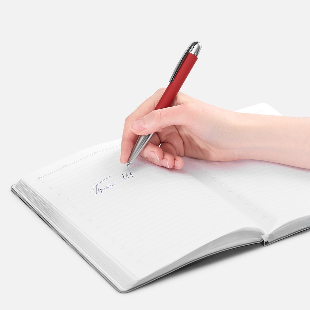 Ручка шариковая Arc Soft Touch, красная - фото от ХочуДарю