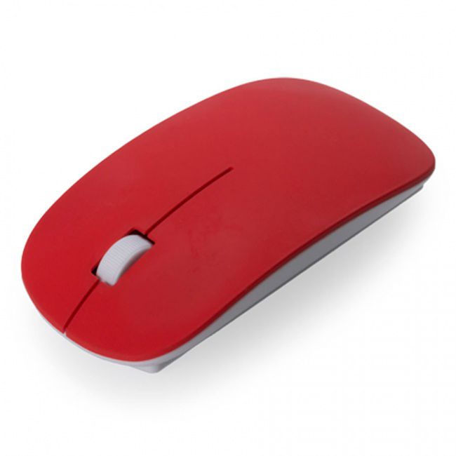 Мышь беспроводная LYSTER, красный, пластик - фото от интернет-магазина подарков ХочуДарю