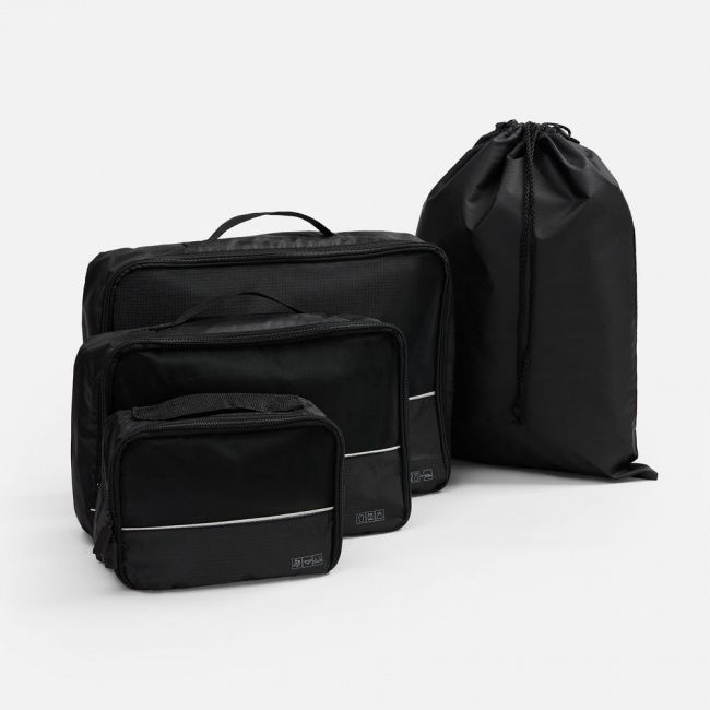Дорожный набор сумок noJumble 4 в 1, черный - фото от интернет-магазина подарков Хочу Дарю