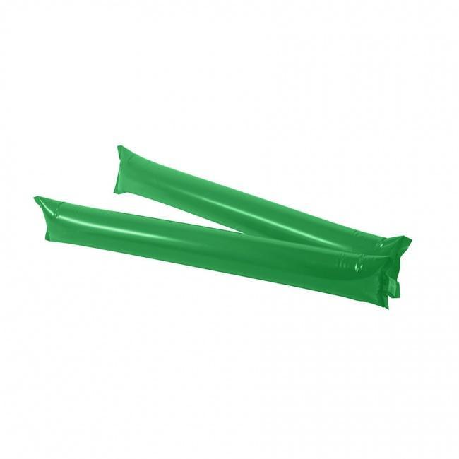 Палки-стучалки надувные "Оле-Оле" ; зеленый; 60х10 см., ПВХ; - фото от интернет-магазина подарков ХочуДарю