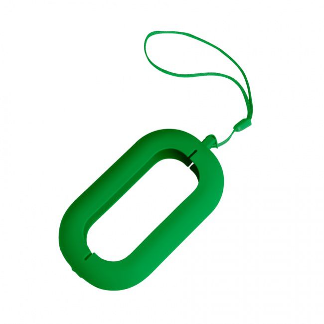 Обложка с ланъярдом к зарядному устройству "Seashell-2", зеленый,силикон - фото от интернет-магазина подарков Хочу Дарю