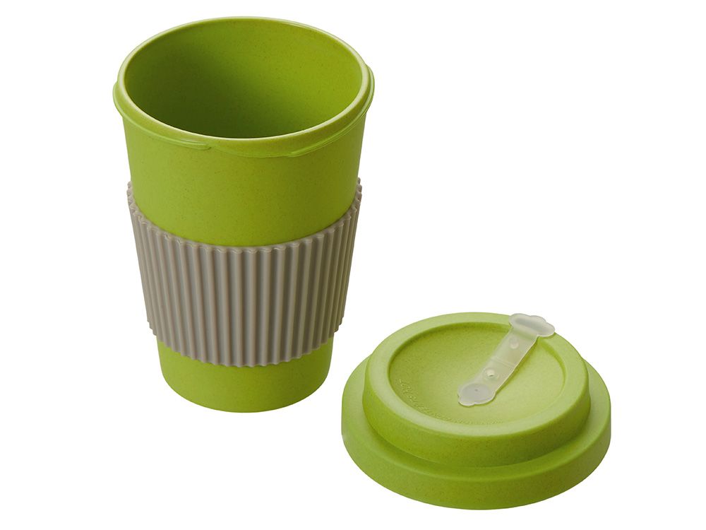Термокружка из натуральных волокон «Muffin», зеленое яблоко - фото от интернет-магазина подарков Хочу Дарю