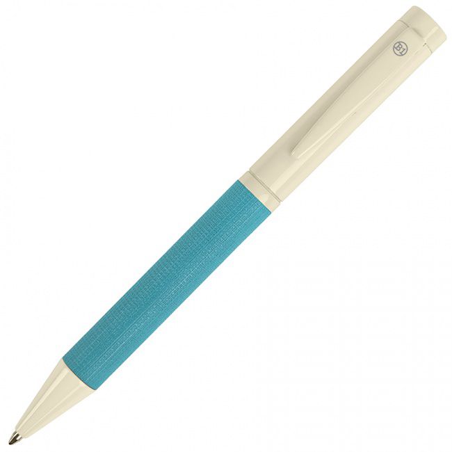 PROVENCE, ручка шариковая, хром/голубой, металл, PU - фото от интернет-магазина подарков ХочуДарю