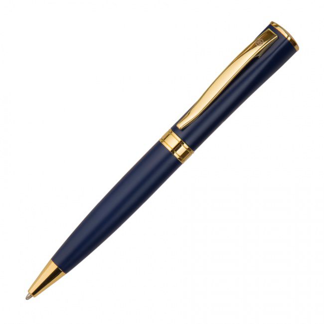 WIZARD GOLD, ручка шариковая, темно-синий/золотистый, металл - фото от интернет-магазина подарков ХочуДарю