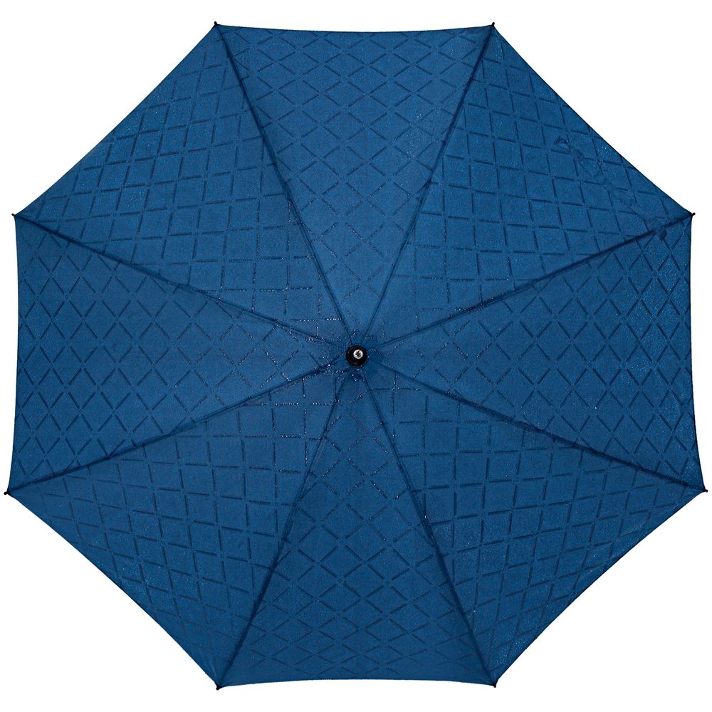 Зонт-трость Magic с проявляющимся рисунком в клетку, темно-синий - фото от интернет-магазина подарков Хочу Дарю