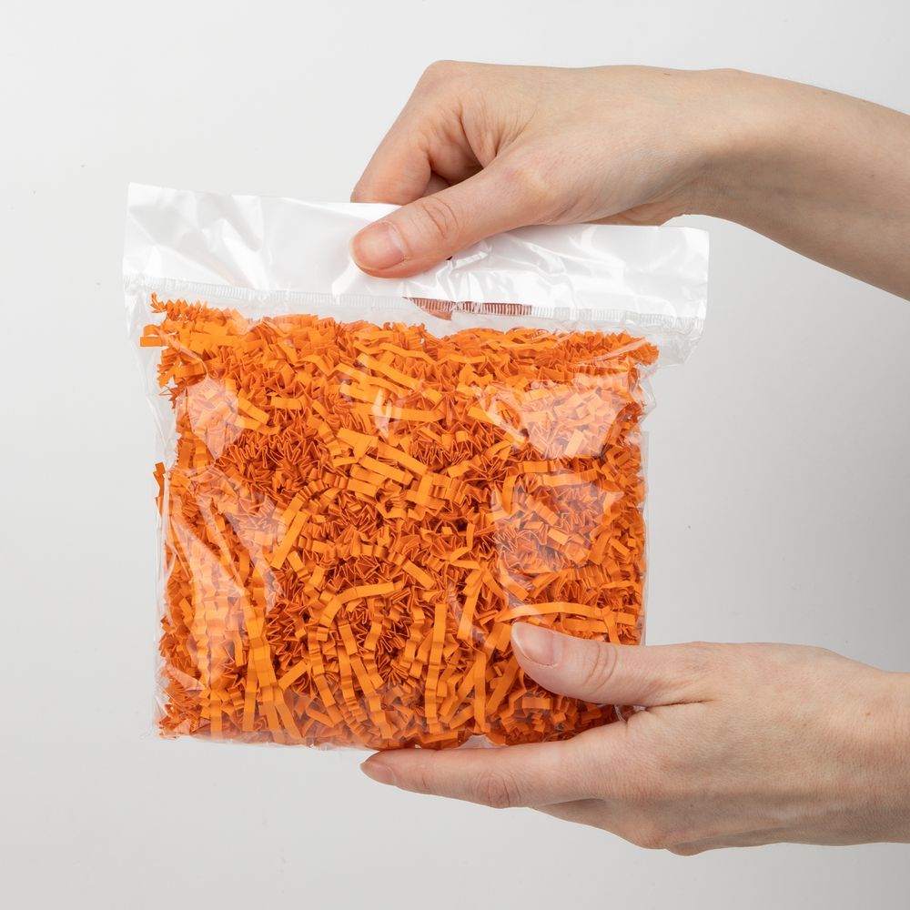 Бумажный наполнитель Chip, оранжевый - фото от ХочуДарю