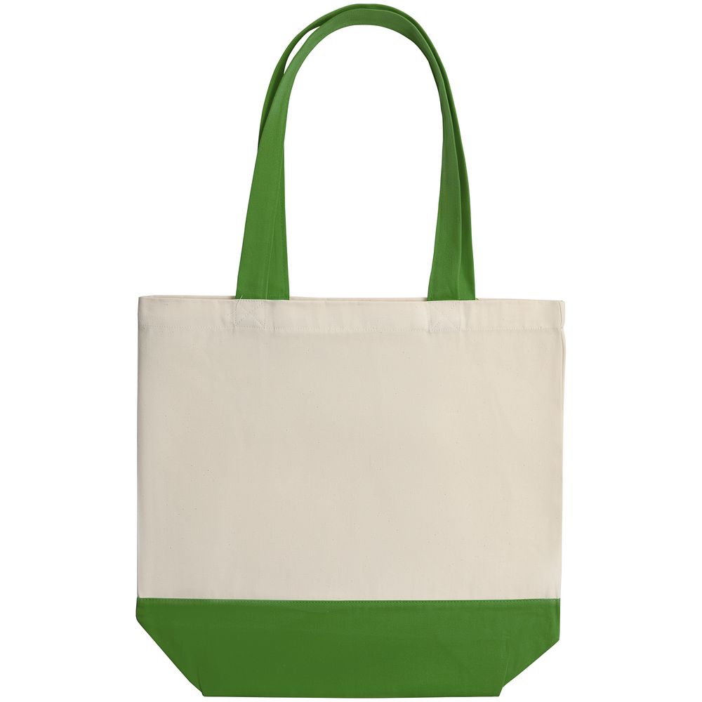 Холщовая сумка Shopaholic, ярко-зеленая - фото от интернет-магазина подарков Хочу Дарю