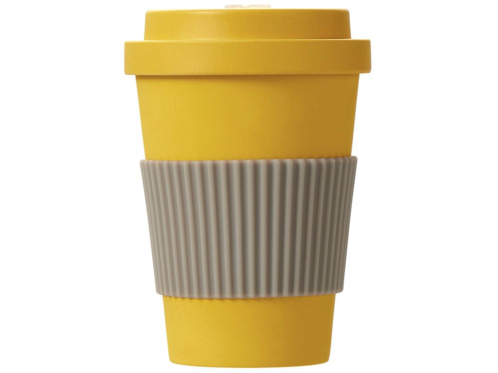 Термокружка из натуральных волокон «Muffin», желтый - фото от интернет-магазина подарков Хочу Дарю