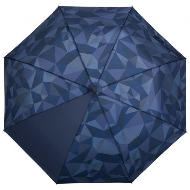 Складной зонт Gems, синий - фото от интернет-магазина подарков Хочу Дарю