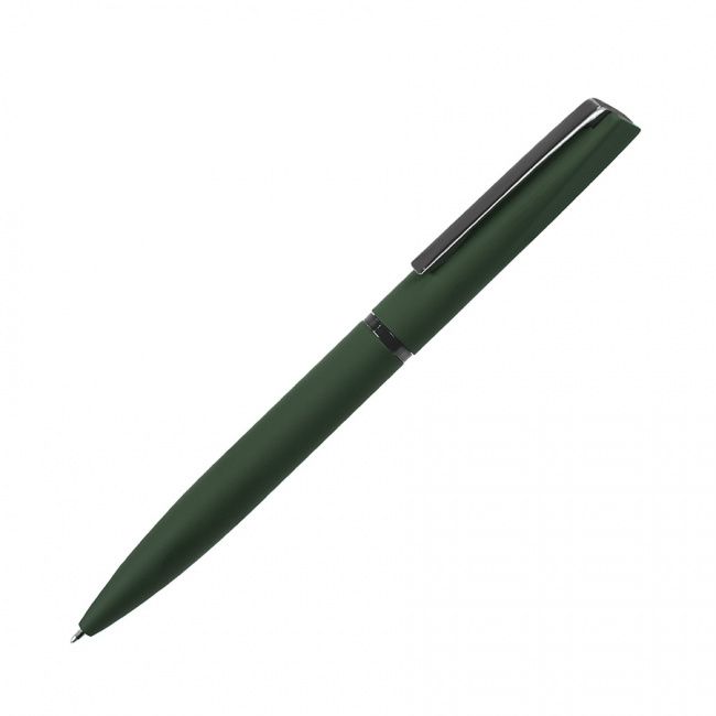 FRANCISCA, ручка шариковая, зеленый/вороненая сталь, металл, пластик, софт-покрытие - фото от интернет-магазина подарков ХочуДарю