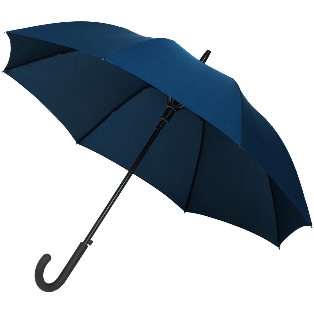 Зонт-трость Magic с проявляющимся рисунком в клетку, темно-синий - фото от интернет-магазина подарков Хочу Дарю