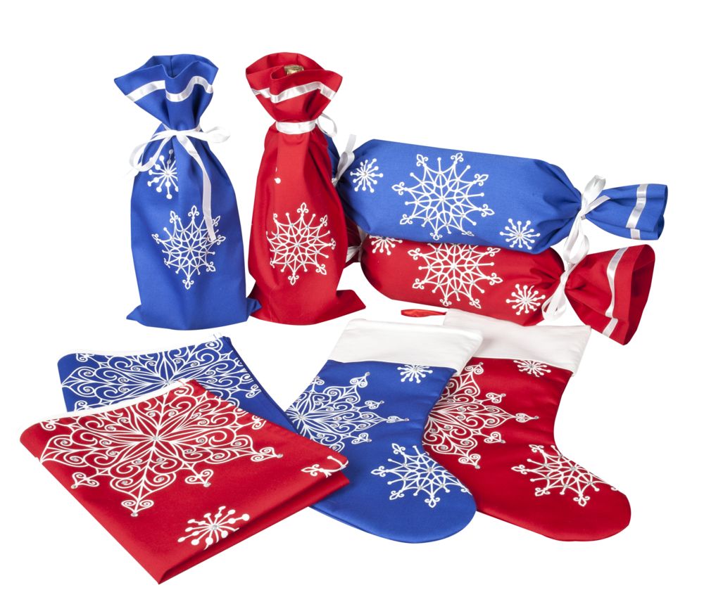 Декоративная салфетка «Снежинки», синяя - фото от интернет-магазина подарков Хочу Дарю